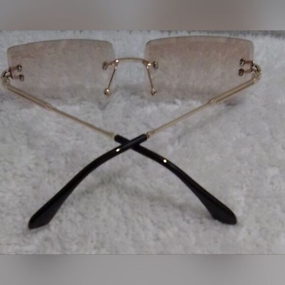 Charlotte Vibes Clear Lens Fashion Glasses - Gold Frame” - Picture 3 of 6